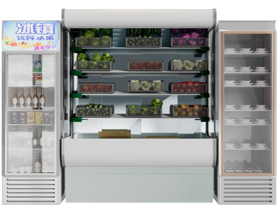 现代冷饮冰箱、保鲜柜、展柜