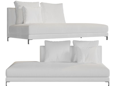 现代多人沙发3d模型 现代多人沙发