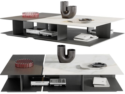 现代长方形茶几