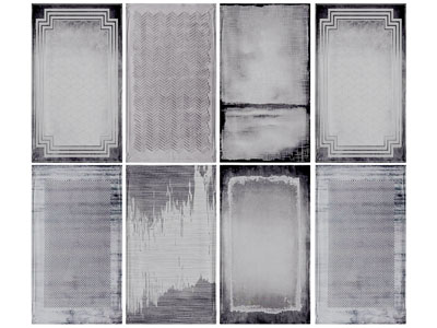 新中式长方形地毯3d模型 新中式长方形地毯