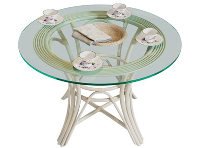 北欧圆形玻璃茶几