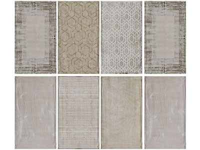 新中式地毯3d模型 新中式地毯