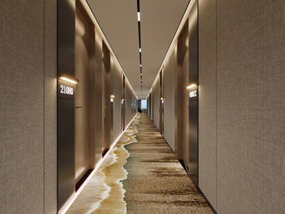 新中式酒店过道