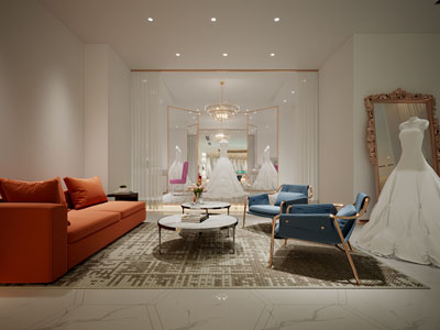 现代婚纱专卖店