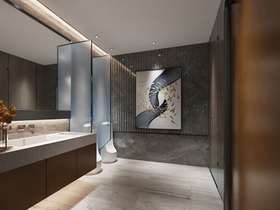 新中式公共卫生间