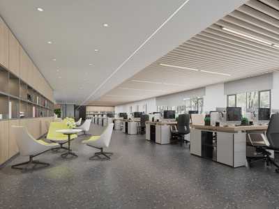 现代公共办公区