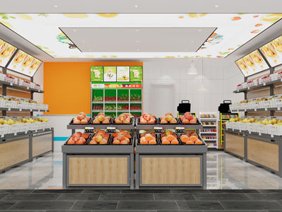 后现代生鲜便利店、超市