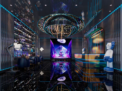 后现代大堂前台接待区