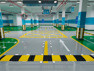 现代地下停车场