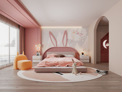 现代公主房、儿童房、卧室