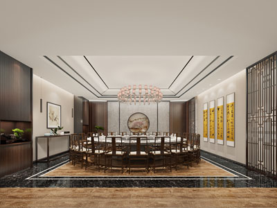 新中式酒店包厢包间