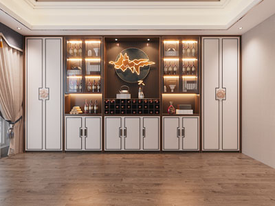 新中式酒柜