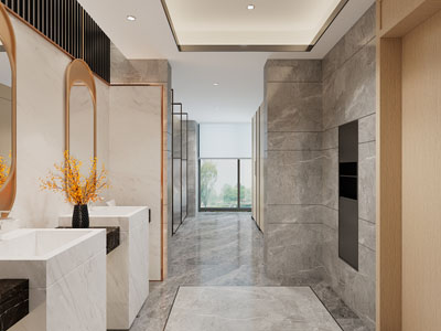 现代公共卫生间