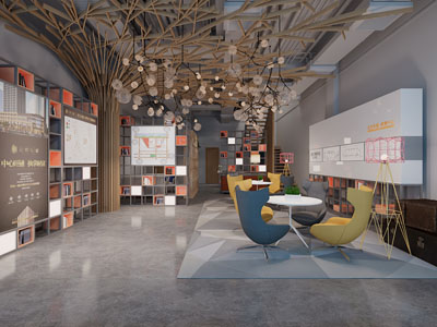 北欧售楼处接待区