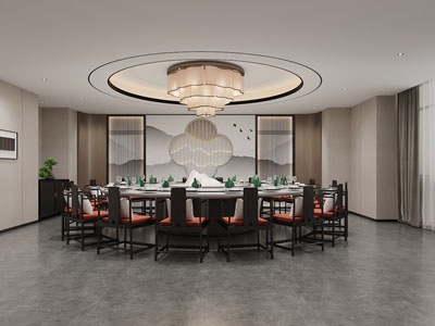 新中式酒店包厢包间