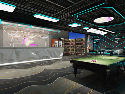 工业loft台球室