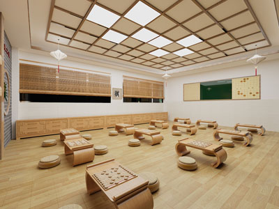 新中式棋牌室、娱乐室