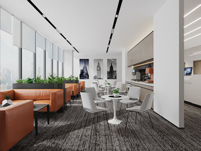 现代茶水间、接待区