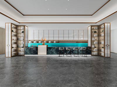 新中式茶水间、水吧