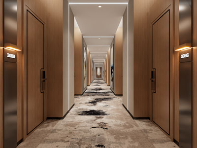 新中式酒店过道