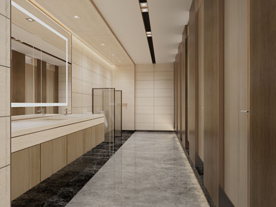 现代公共卫生间