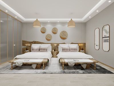 中式民宿酒店客房