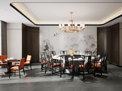 新中式酒店包厢包间