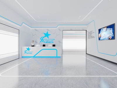 现代大堂前台接待区