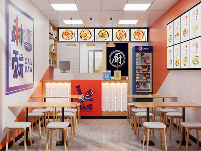 北欧饭店餐馆就餐区