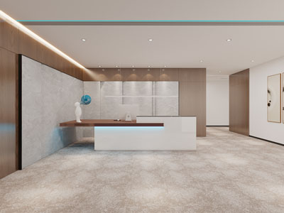 现代大堂前台接待区