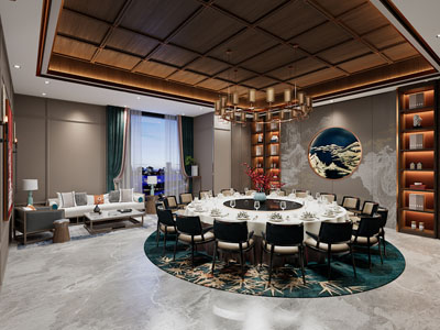 新中式酒店包厢包间