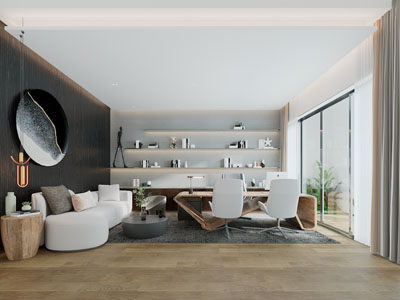 侘寂风董事长经理办公室