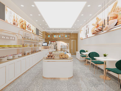 现代轻奢面包、蛋糕甜品店