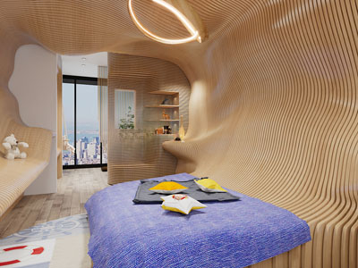 后现代酒店客房