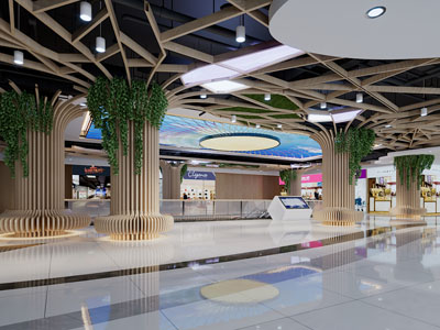 现代商场3d模型 现代商场