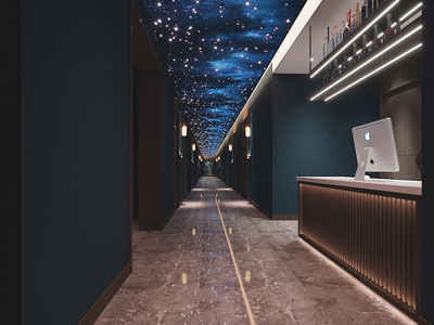 现代酒吧走廊过道