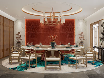 新中式酒店包厢包间