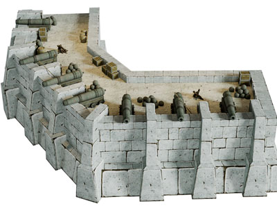 现代城楼、围墙