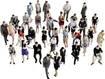 现代人群多人人物3d模型 现代人群多人人物