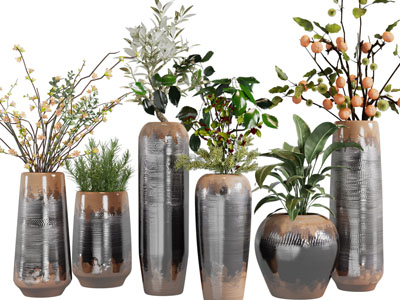 新中式陶瓷花瓶花卉