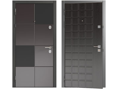 现代入户平开门