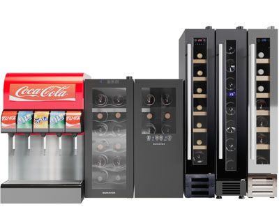 现代冷饮机、恒温酒柜