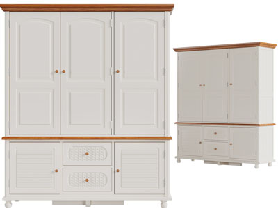 简欧衣柜3d模型 简欧衣柜