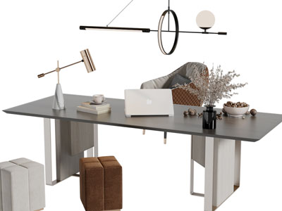 现代书桌椅组合D