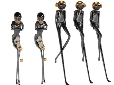 现代雕塑落地灯摆件