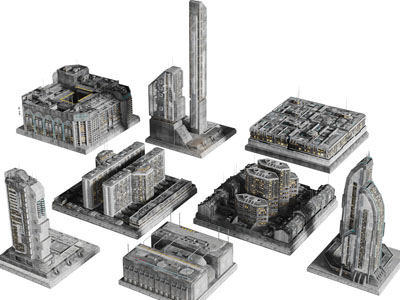 现代室外写字楼、办公大楼建筑