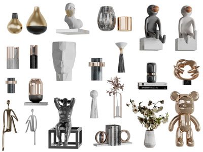 现代装饰品摆件组合