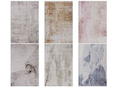 现代长方形地毯3d模型 现代长方形地毯