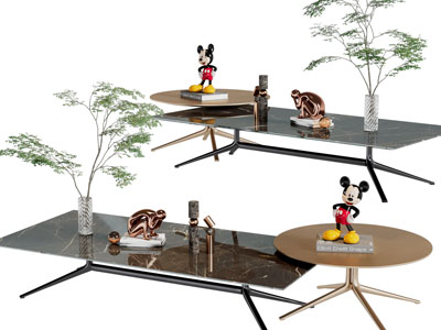 现代长方形茶几