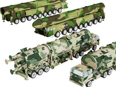 现代中国东风41洲际导弹3d模型 现代中国东风41洲际导弹